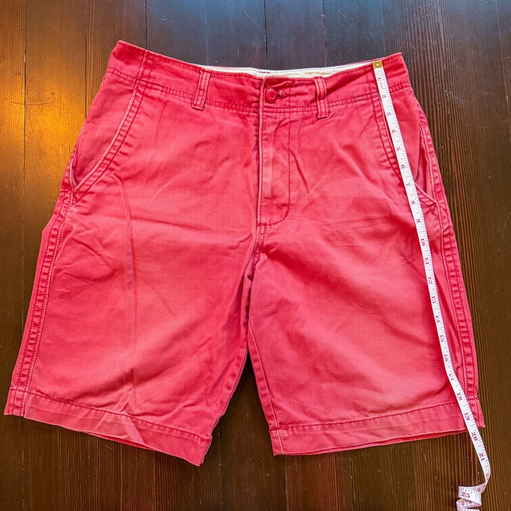 Old Navy Men's Vibrant Red Flat Front Shorts
